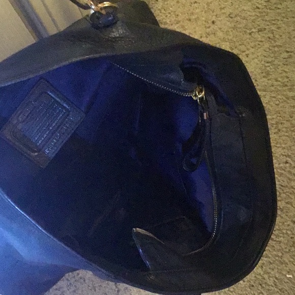 COACH,” Black Leather Satchel “❤️ - Picture 6 of 6